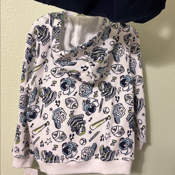 Flapdoodles Sports 3 Piece Set Sweatsuit Jogger Hoodie Navy Backpack Fun Patches - Picture 10 of 10